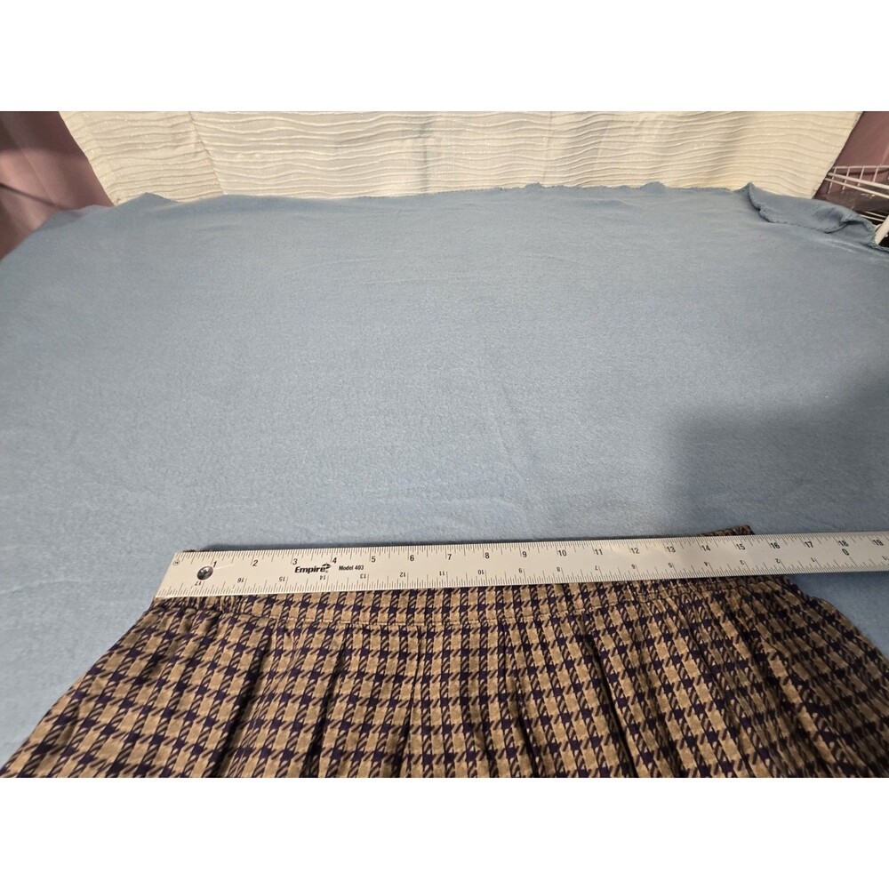 Vintage Jantzen Classic Houndstooth Floral Border Skirt Sz 16 - Picture 6 of 16